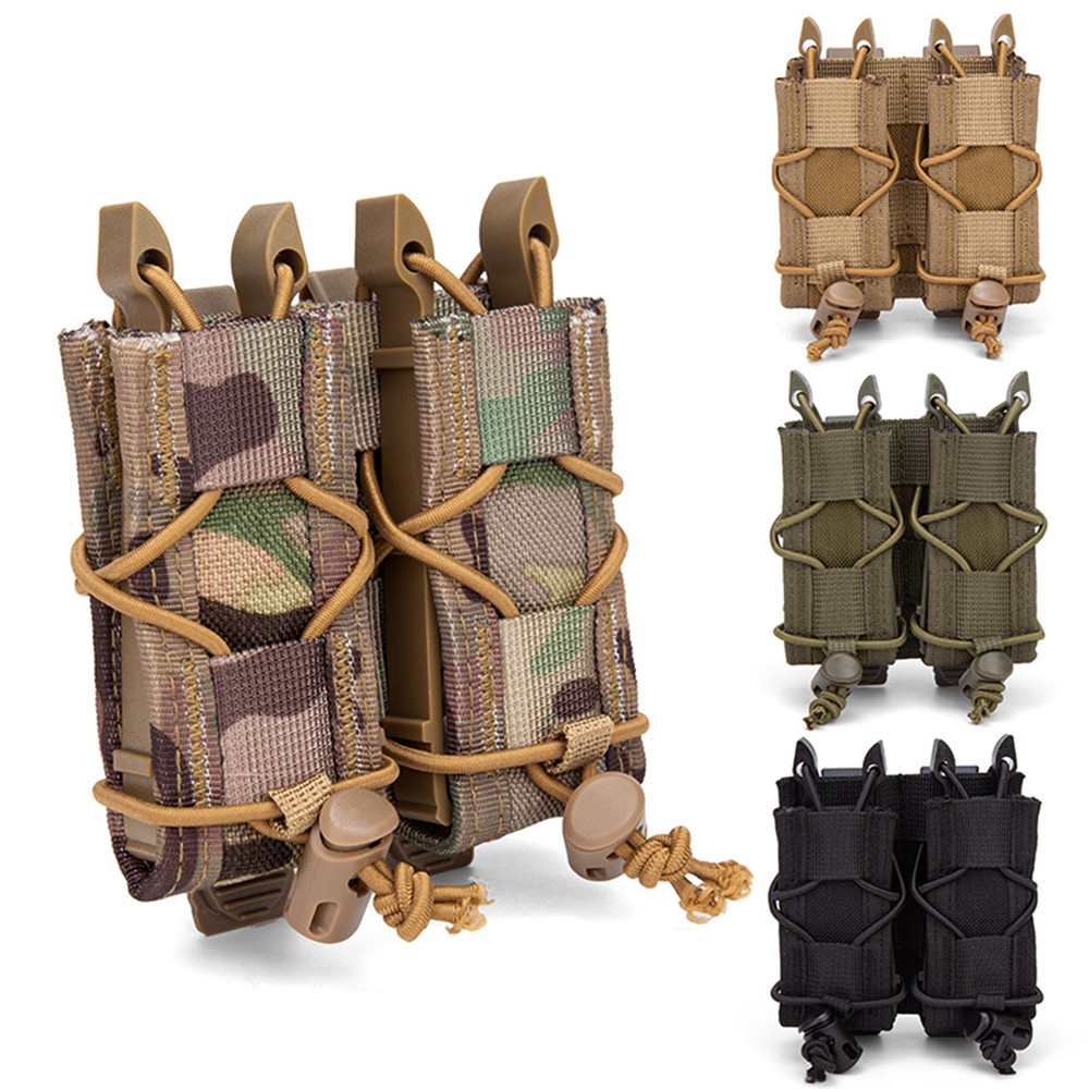 Magazine Holder Rack - 9mm Tactical Magazine Pouch Double-Layer Molle