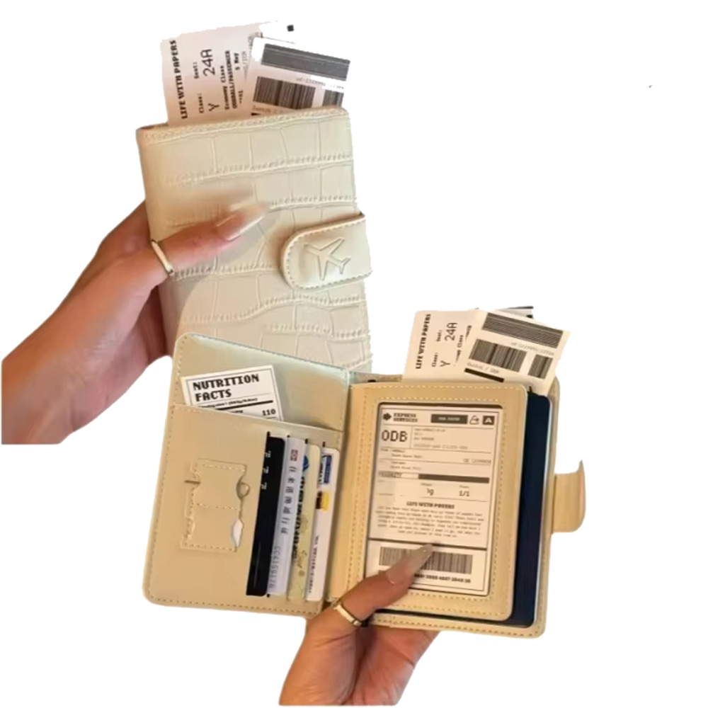 Index Card Holder - PU Leather Passport Cover for Men