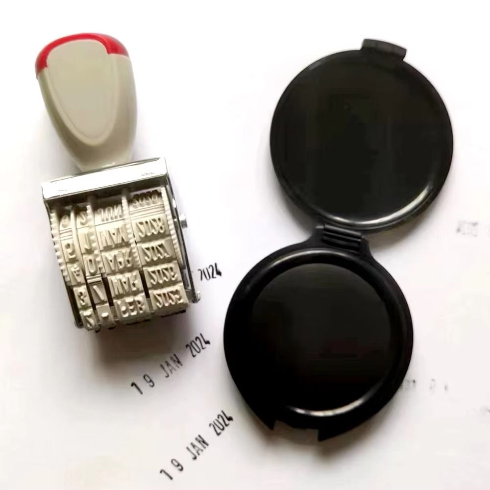 Rubber Date Stamp - Practical Digital Date Wheel Stamp Adjustable