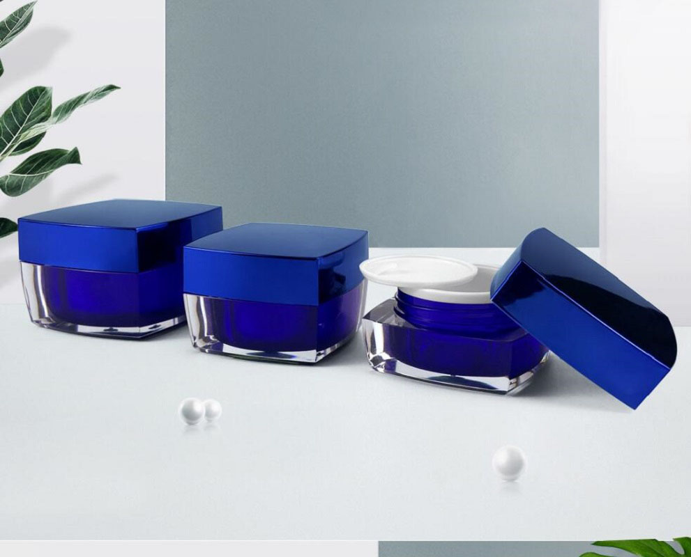 Gel Refill Pack - 50g dark blue square shape acrylic