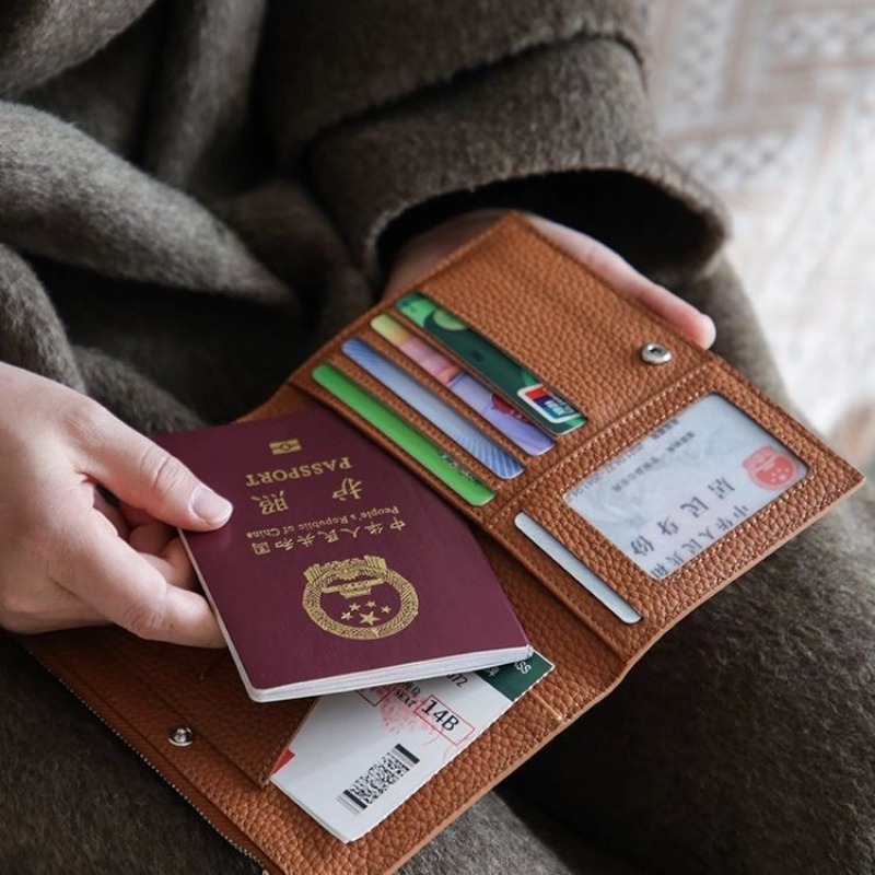 Leather Passport Holder Covers - Index Card Holder 评论和价格