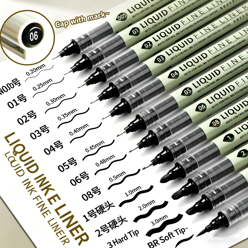 12 Tibs Black Pen Fine Line Sk - Correction Pen Fine 评论和价格