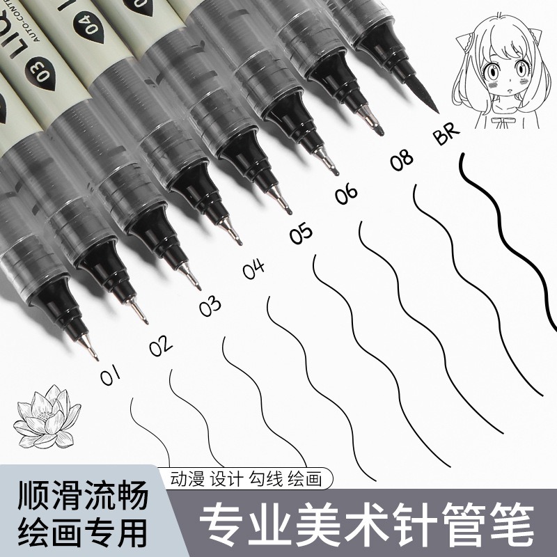 12 Tibs Black Pen Fine Line Sk - Correction Pen Fine 评论和价格