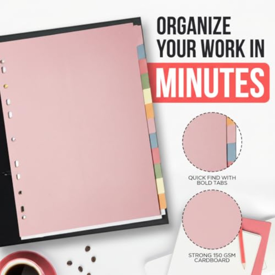 Binder Dividers with Tabs A4 1 - Tab Divider A4 评论和价格