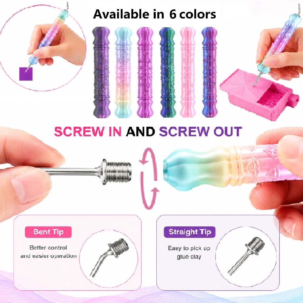 3D Diamond Pattern Dotting Pen - Correction Pen Fine 评论和价格