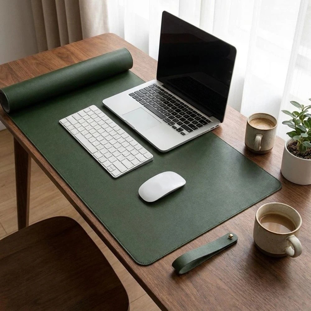 PU Leather Double Side Desk Ma - Leather Desk Pad 评论和价格