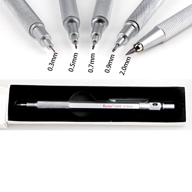 1PCS KUELOX Full Metal Mechani - Mechanical Pencil 0.3 评论和价格