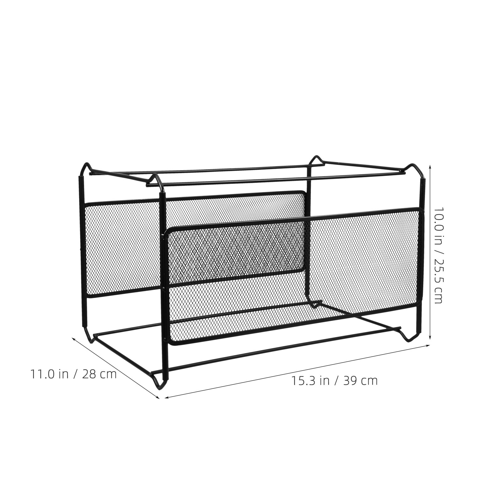 Iron Mesh File Holder Desktop  - Magazine Holder Rack 评论和价格