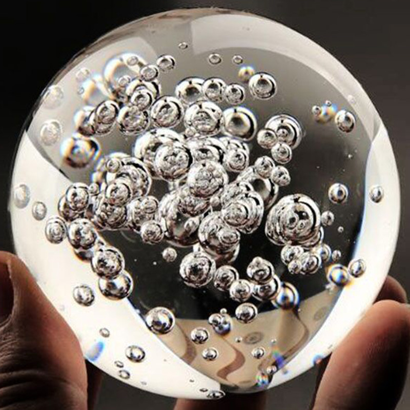 40/60/80MM Clear Bubble Crysta - Paper Weight Crystal 评论和价格