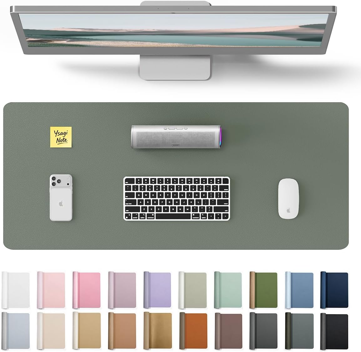 Leather Desk Pad Protector, La - Leather Desk Pad 评论和价格