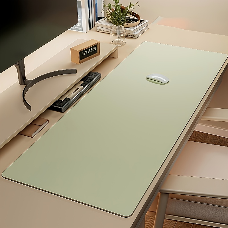 1pc Large Faux Leather Mouse P - Leather Desk Pad 评论和价格