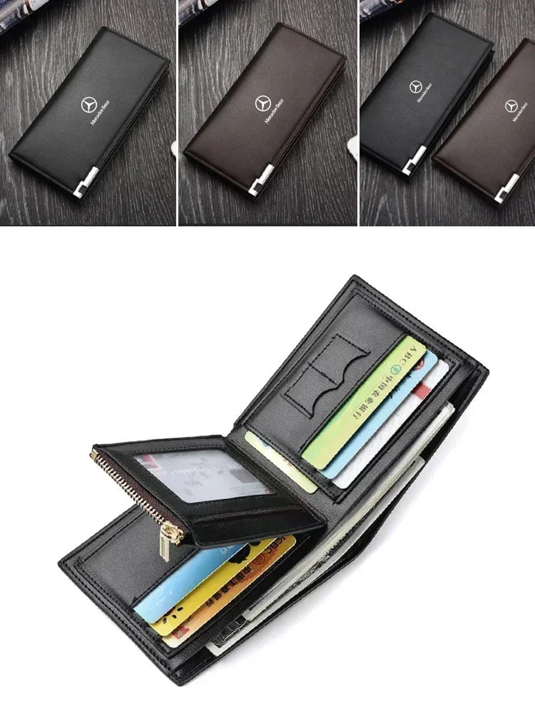 Leather Wallet Men Cash Credit - Index Card Holder 评论和价格