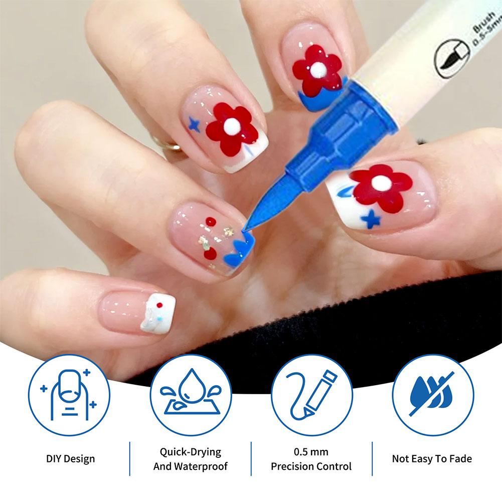 12/24 Colors Dual Tip Nail Art - Correction Pen Fine 评论和价格