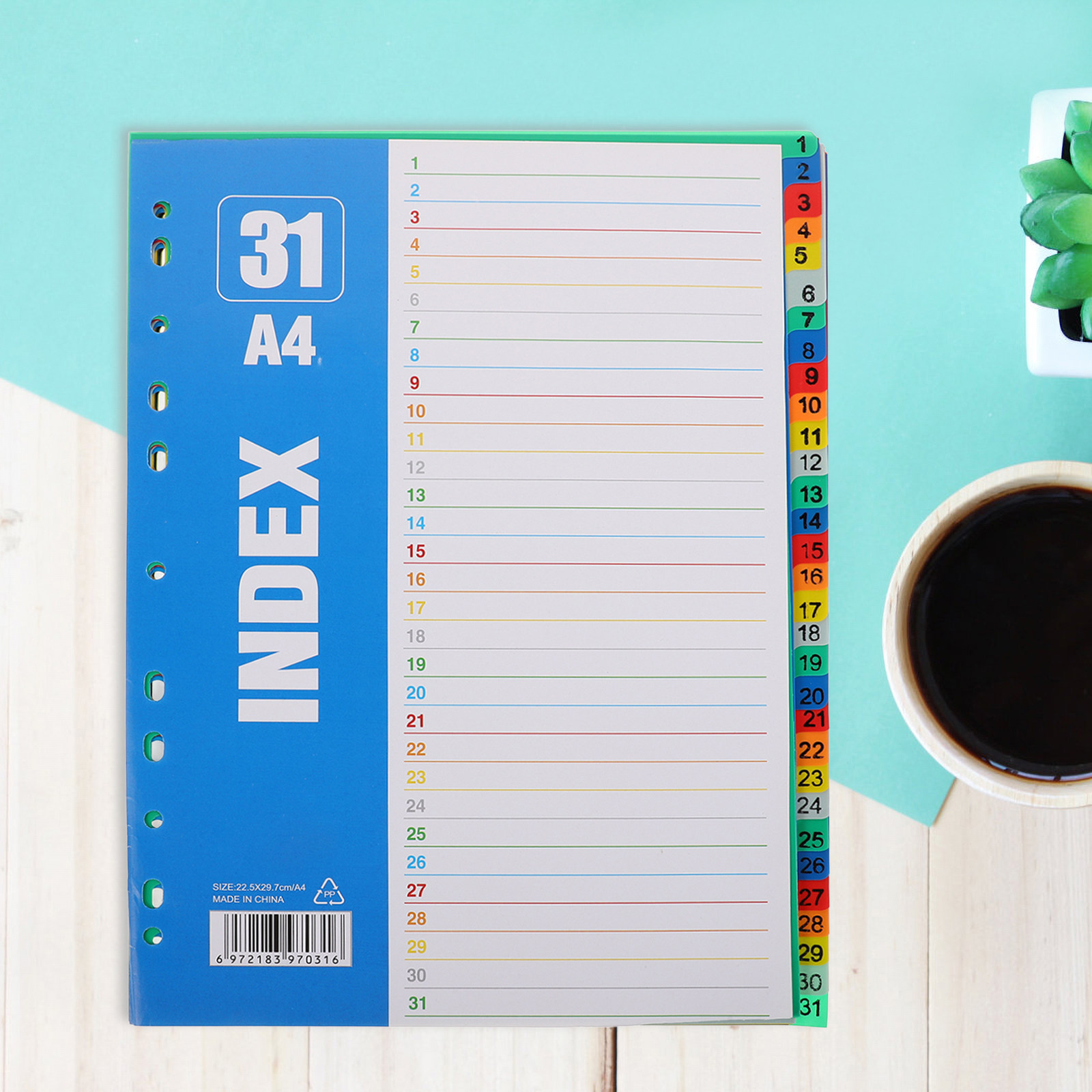 1Set A4 11-Hole Number Divider - Binder A4 Lever 评论和价格