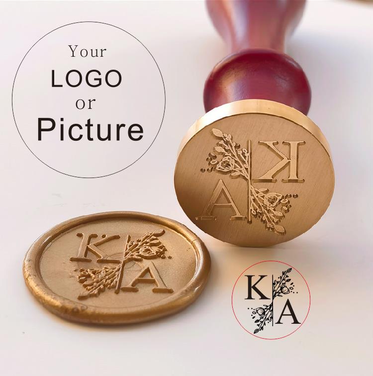 Custom Seal Wax Seal Stamp Cus - Rubber Date Stamp 评论和价格
