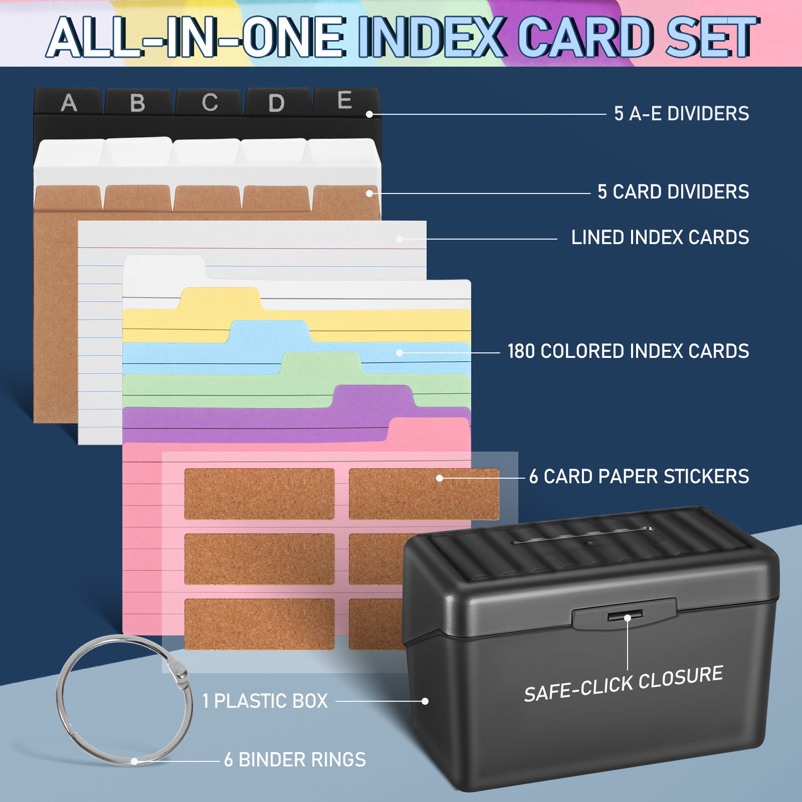 1Set Desktop Card Organizer Bo - Card Index Box 评论和价格