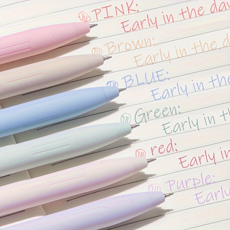 6pcs Colored Gel Pens for Note - Correction Pen Fine 评论和价格