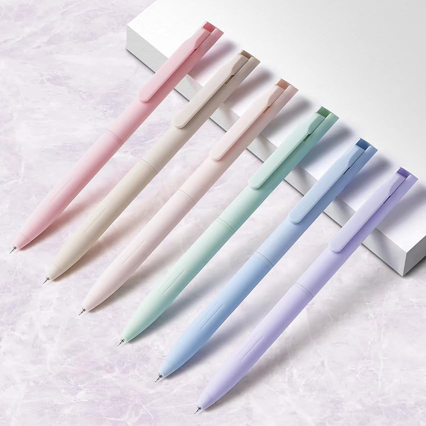 6pcs Colored Gel Pens for Note - Correction Pen Fine 评论和价格