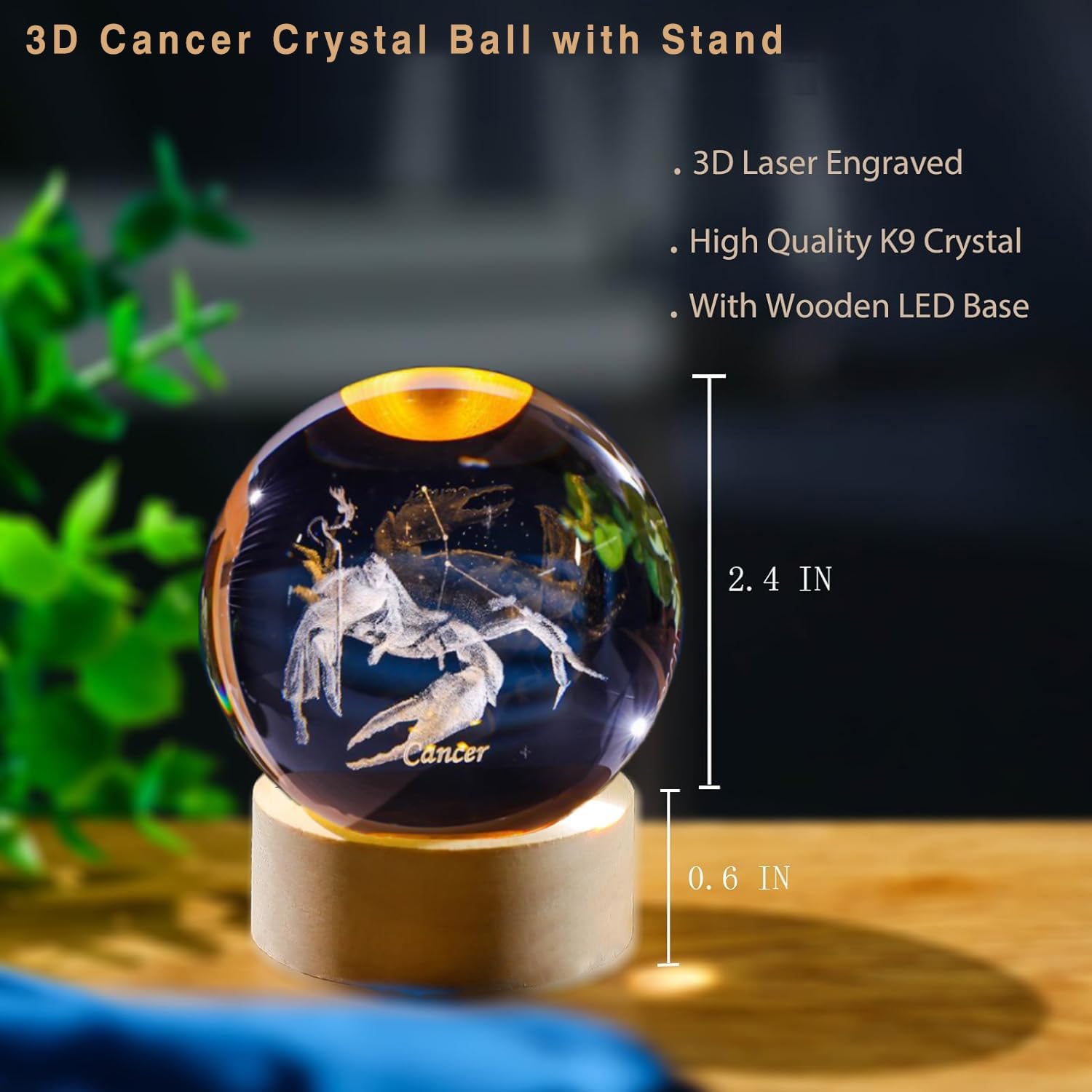 3D Cancer Constellation Crysta - Paper Weight Crystal 评论和价格