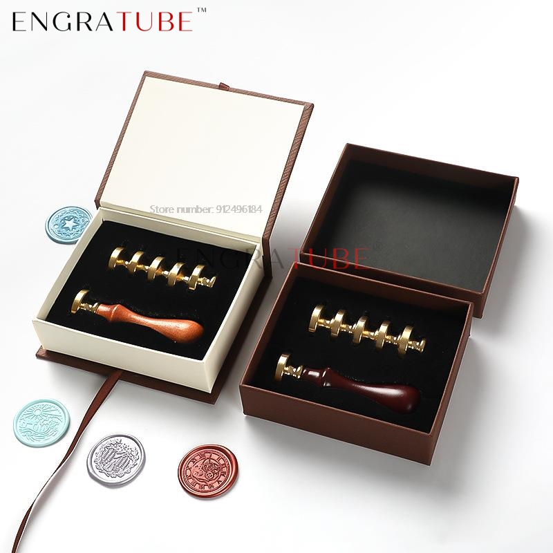 6 Copper Wax Seal Stamp Heads  - Wax Seal Stamp Set 评论和价格