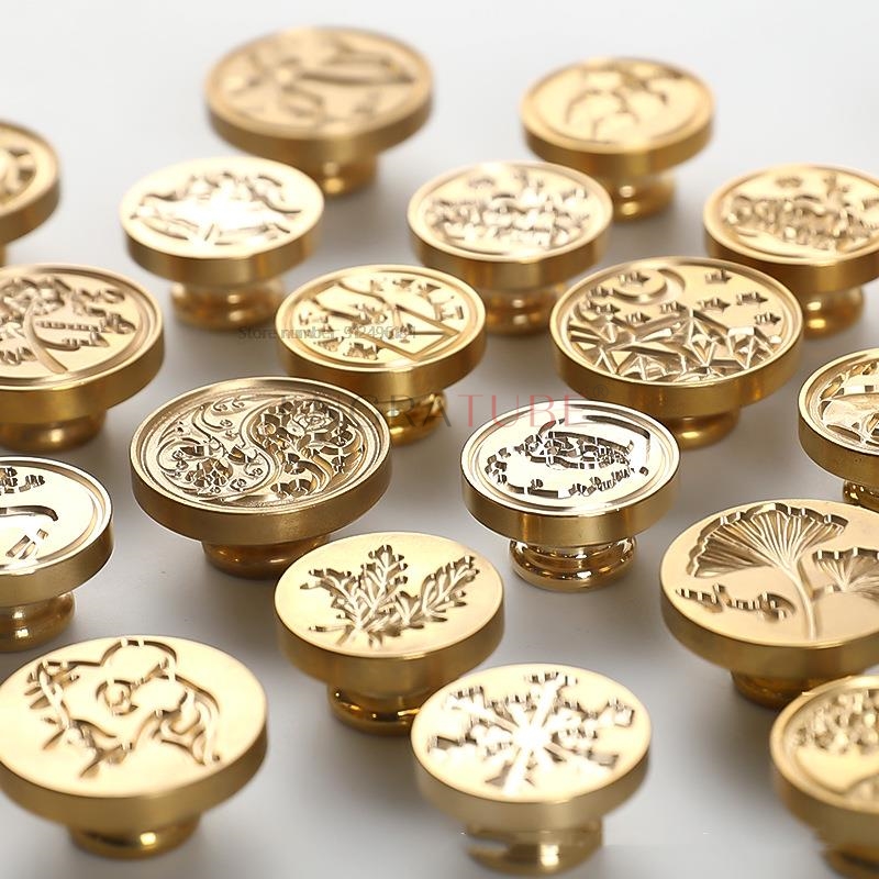 6 Copper Wax Seal Stamp Heads  - Wax Seal Stamp Set 评论和价格