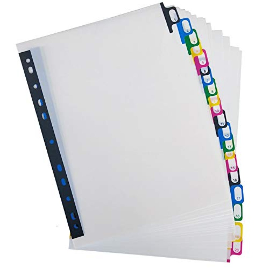 A4 Plastic Binder Index Tab Di - Tab Divider A4 评论和价格