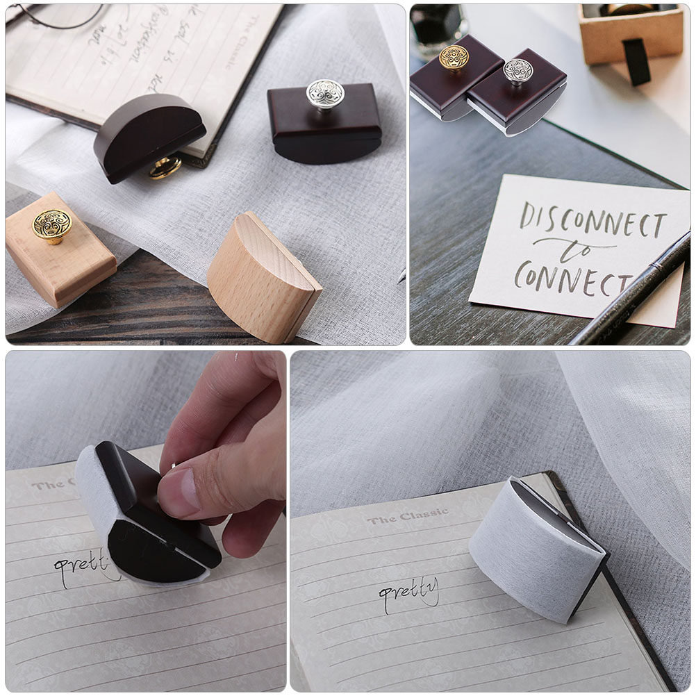 2Pcs Wooden Rocker Blotter Ink - Ink Blotter Paper 评论和价格