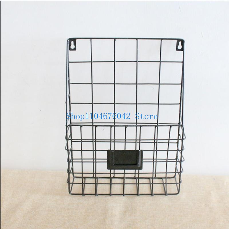 652F Mail Wire Basket Wall Mou - Magazine Holder Rack 评论和价格