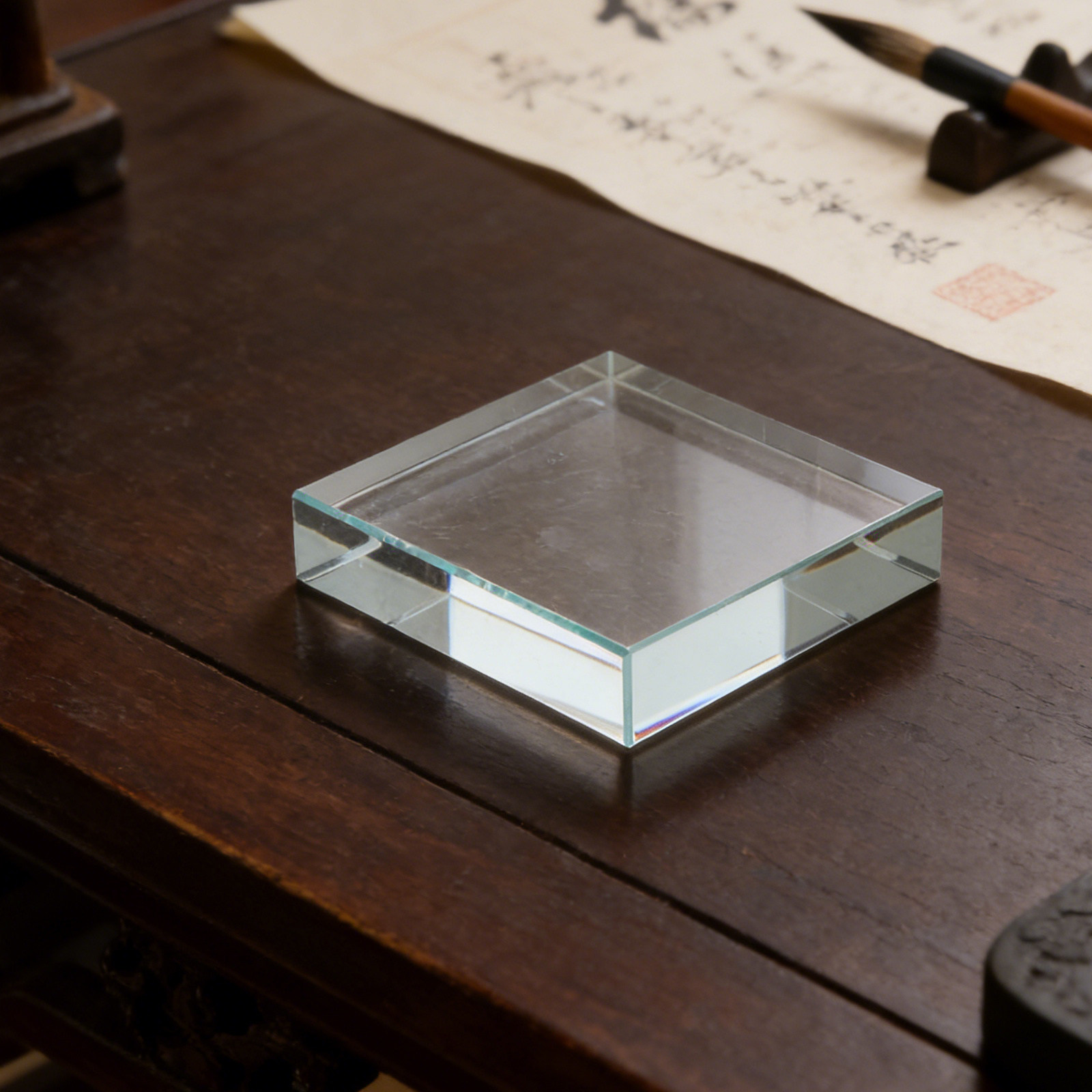 Transparent Square Paperweight - Paper Weight Crystal 评论和价格
