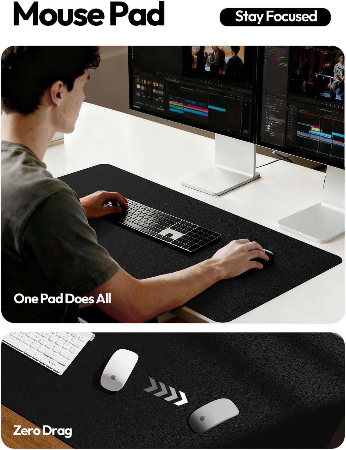 Large Leather Desk Pad Protect - Leather Desk Pad 评论和价格