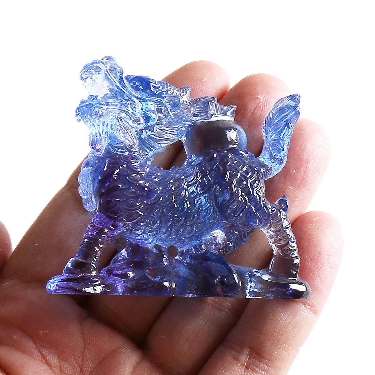 Chinese Liuli Crystal Feng Shu - Paper Weight Crystal 评论和价格