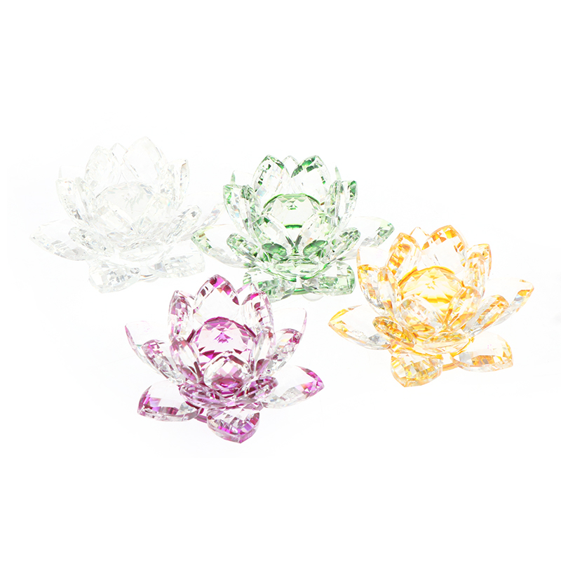 60mm Quartz Crystal Lotus Flow - Paper Weight Crystal 评论和价格