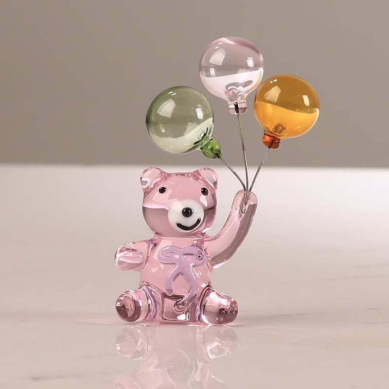 Crystal Bear Figurine with Thr - Paper Weight Crystal 评论和价格