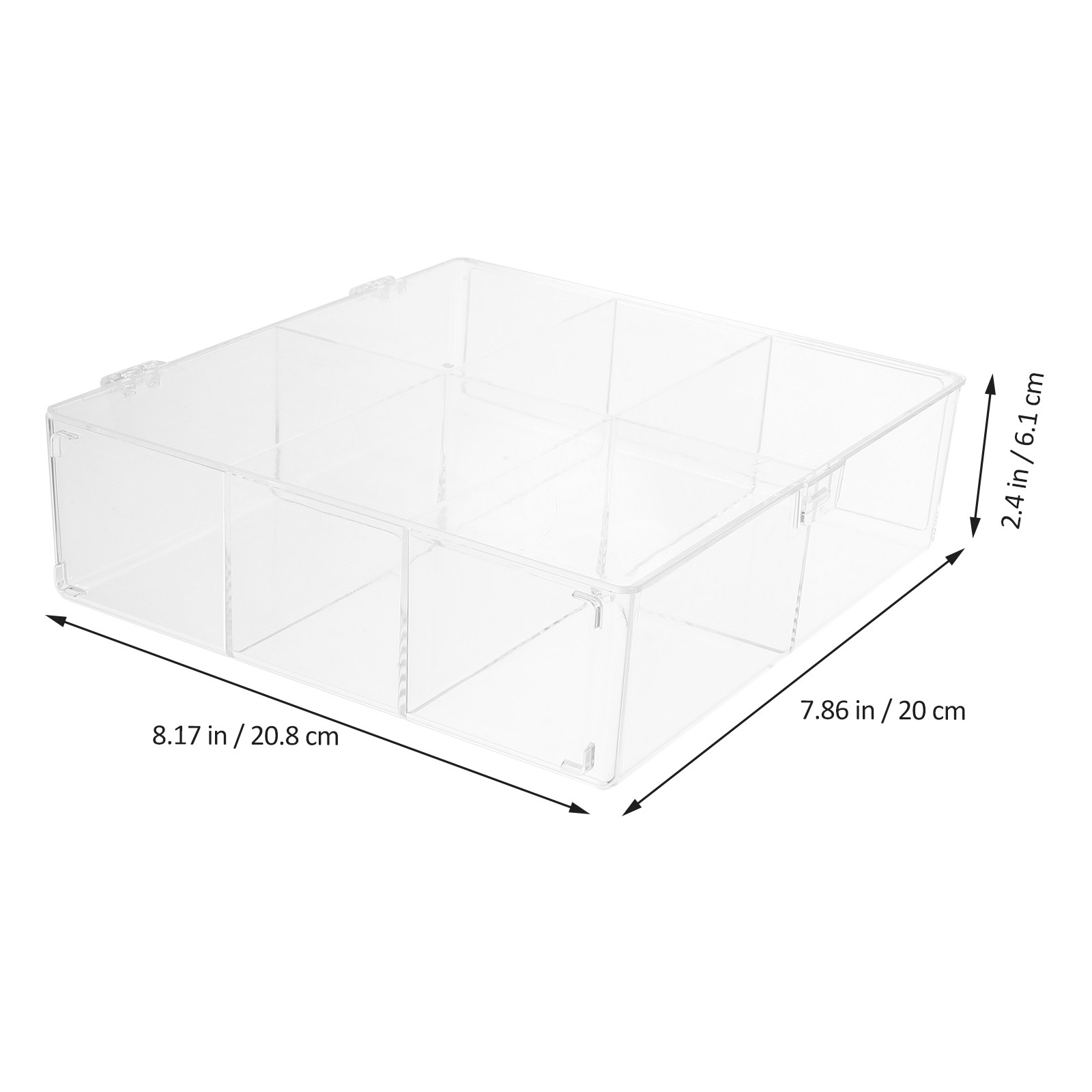 Clear Multipurpose Plastic Sto - Card Index Box 评论和价格