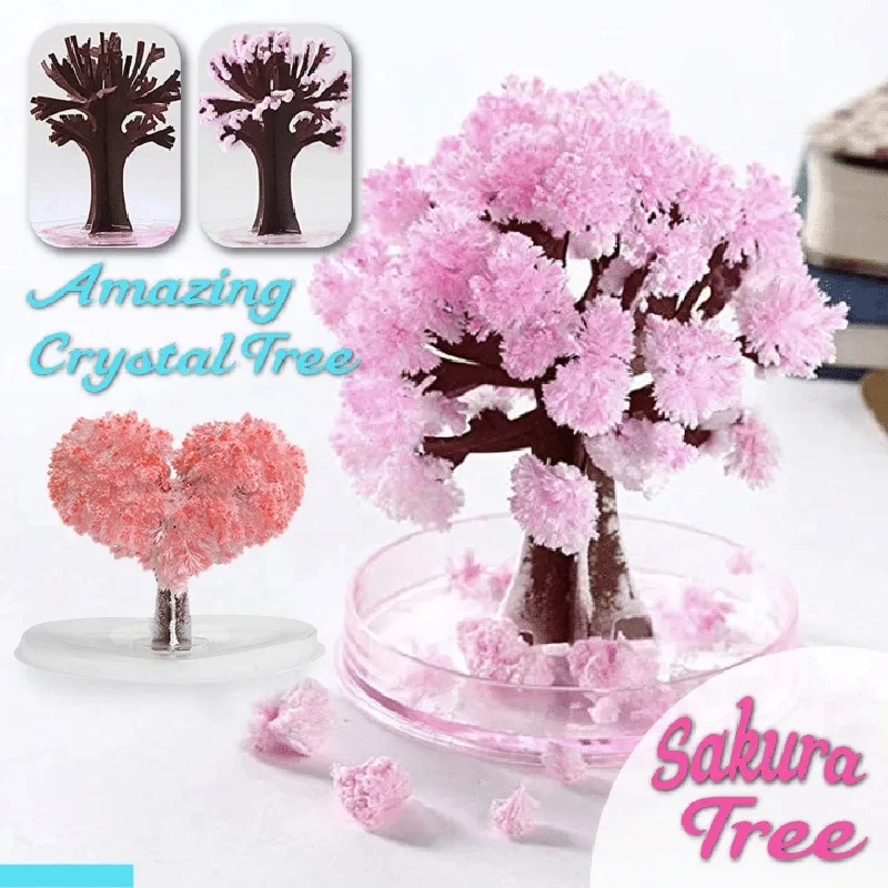 Mini Magic Sakura Miniature Tr - Paper Weight Crystal 评论和价格