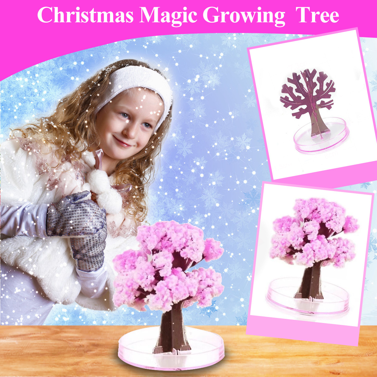 Mini Magic Sakura Miniature Tr - Paper Weight Crystal 评论和价格